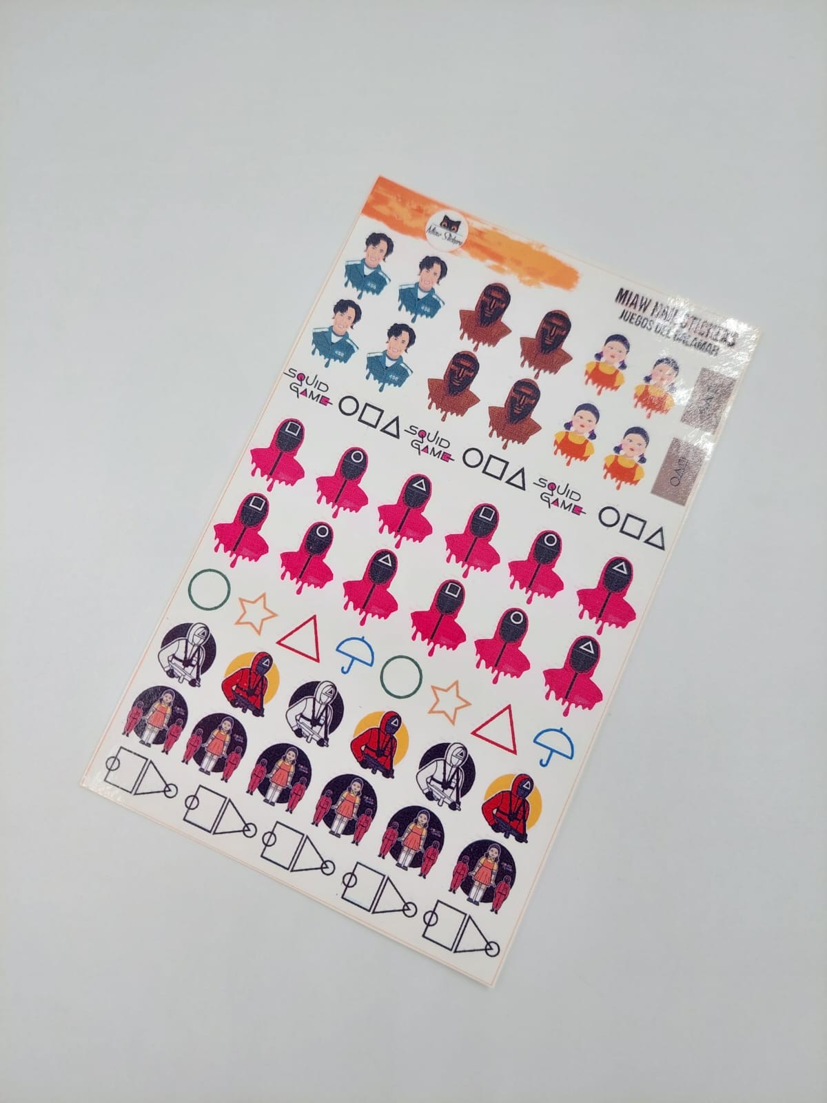 Tatuaje al agua Juegos del Calamar L Miawsticker