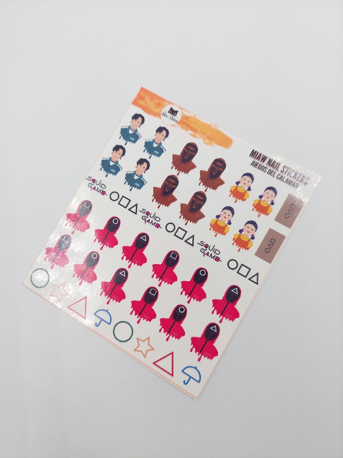 Tatuaje al agua juegos del calamar M  Miawsticker