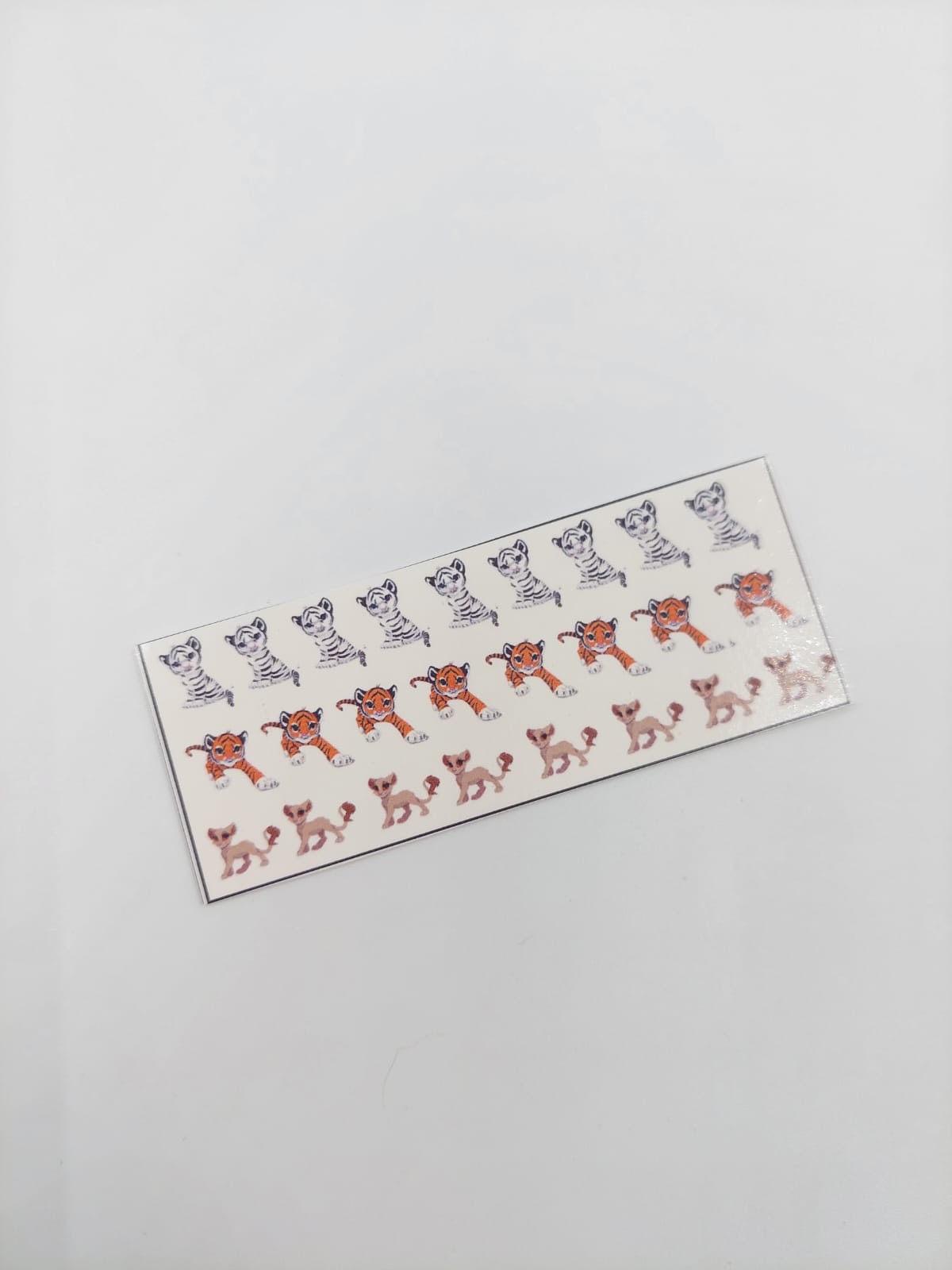 Tatuaje al agua leon y tigre S Miawsticker