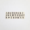 Tatuaje al agua letras goticas S Miawsticker