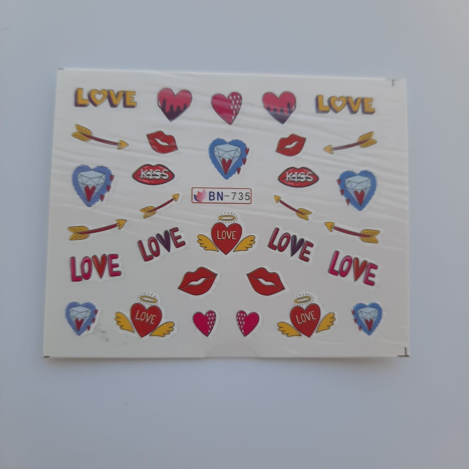 Tatuaje al agua  love 735