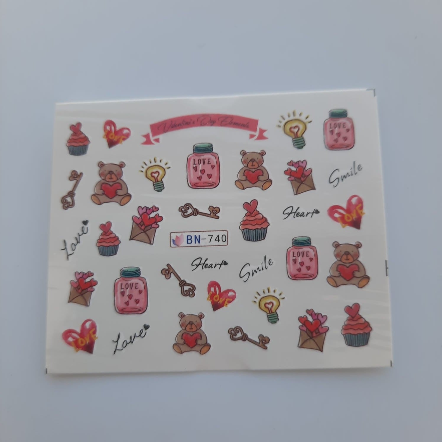 Tatuaje al agua  love 740