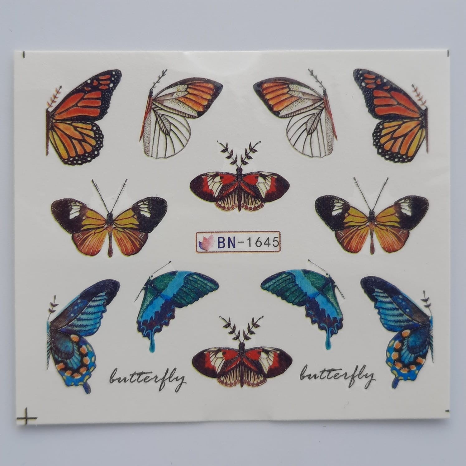 Tatuaje al agua mariposa 1645