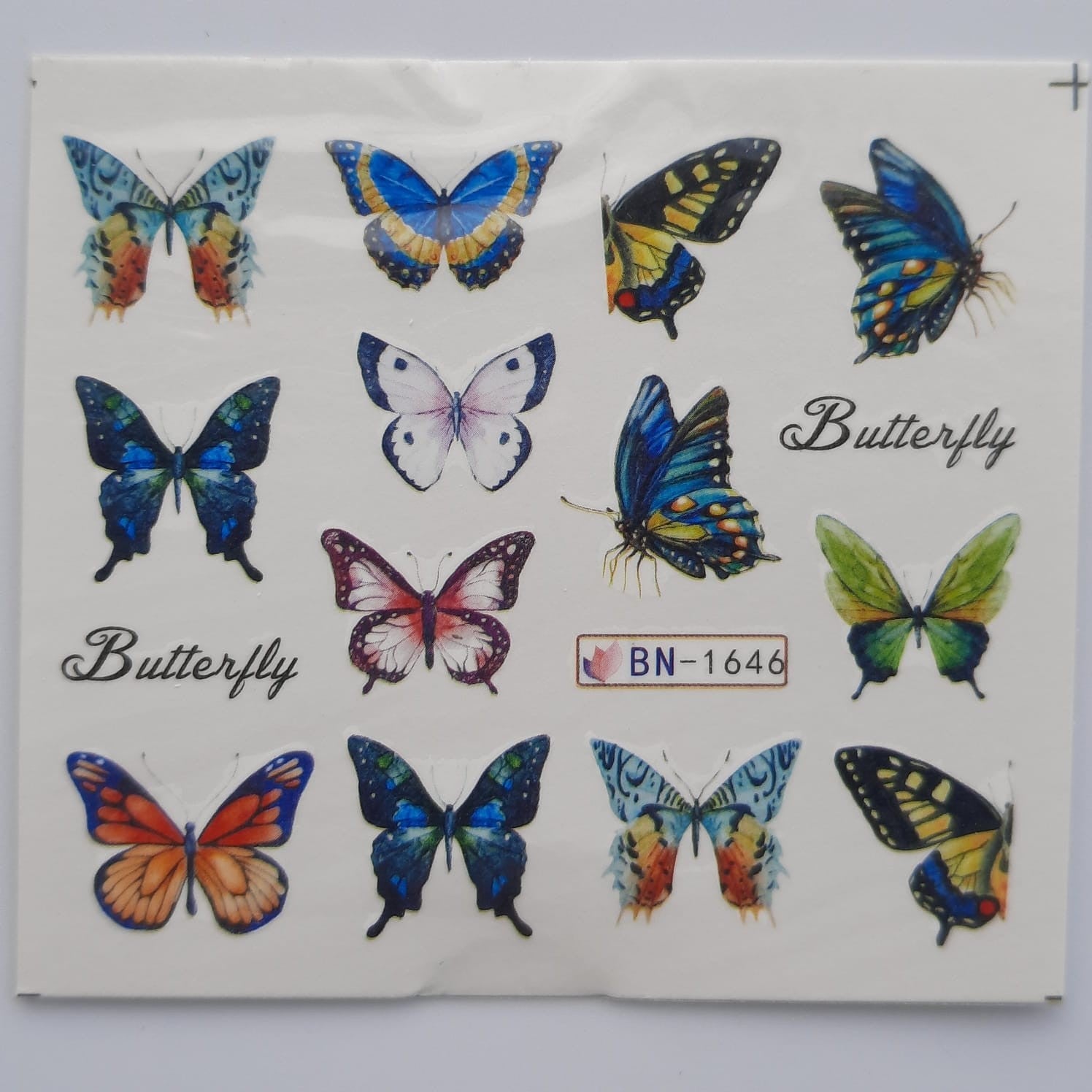 Tatuaje al agua mariposa 1646