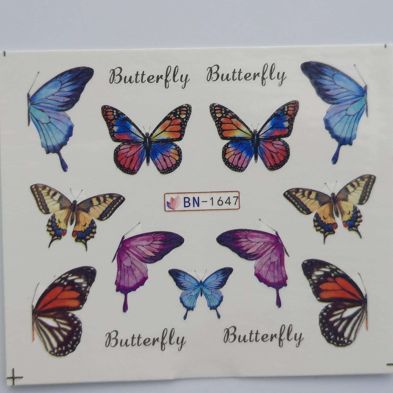 Tatuaje al agua mariposa 1647