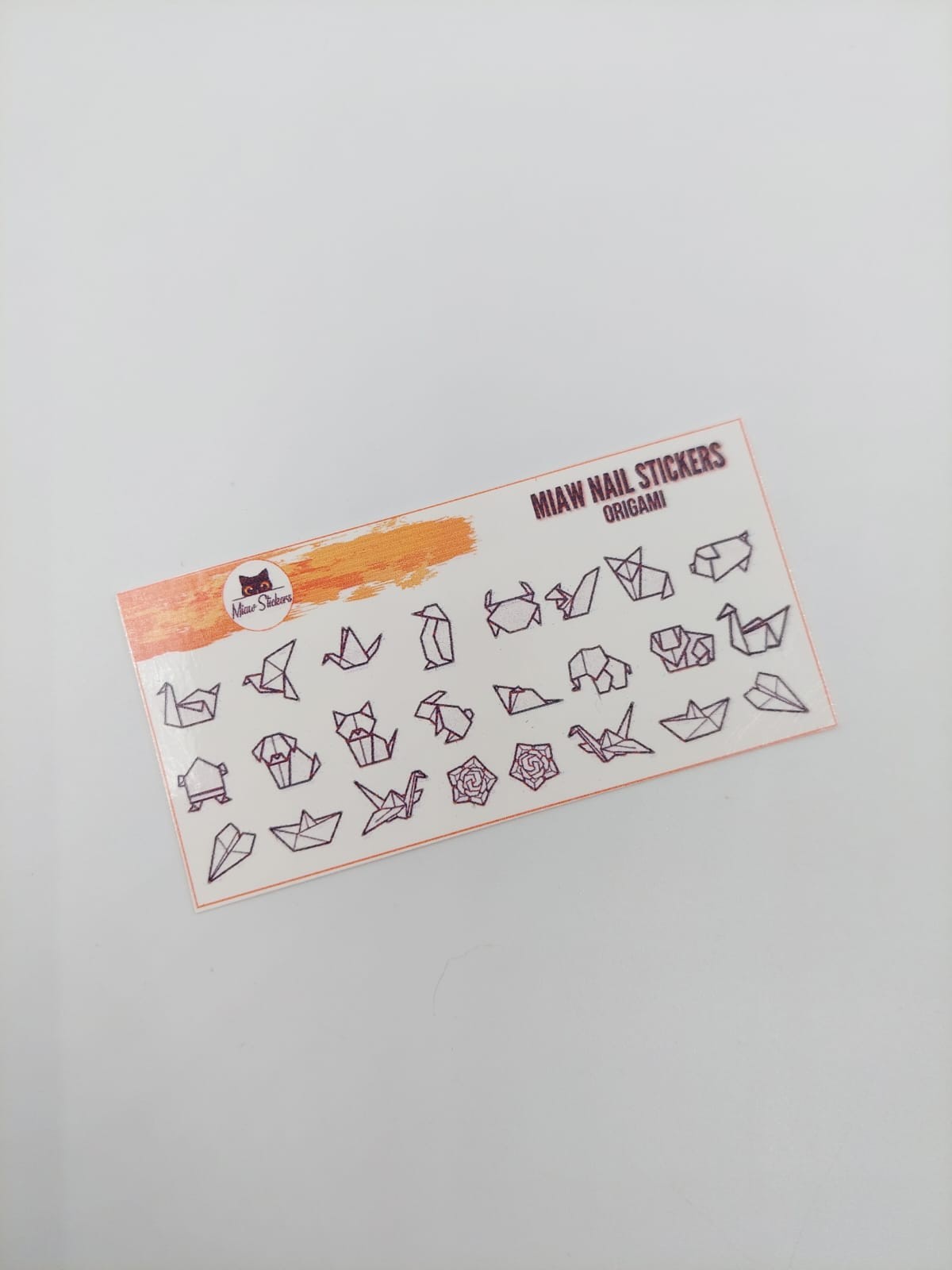 Tatuaje al agua origami S  Miawsticker