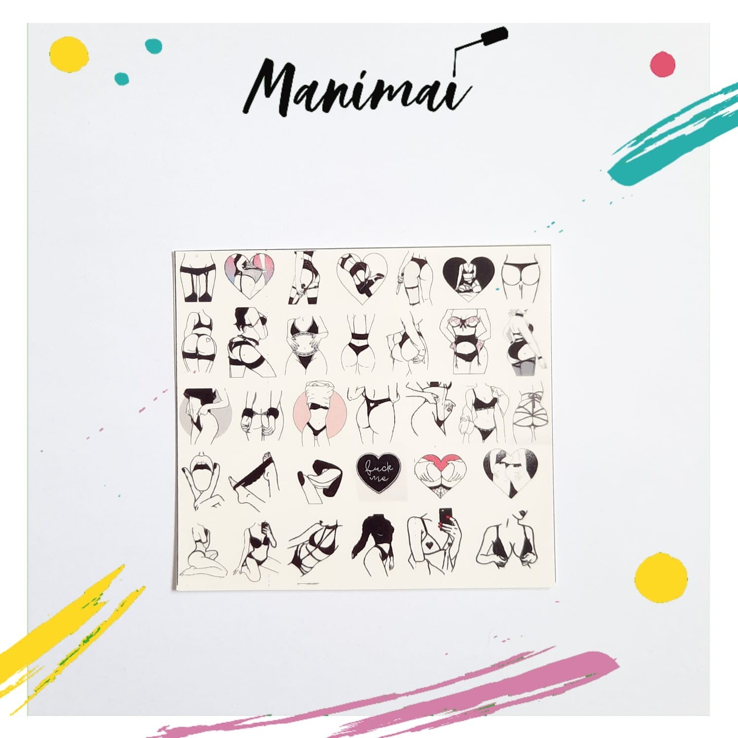 Tatuaje al agua sexy M  Miawsticker