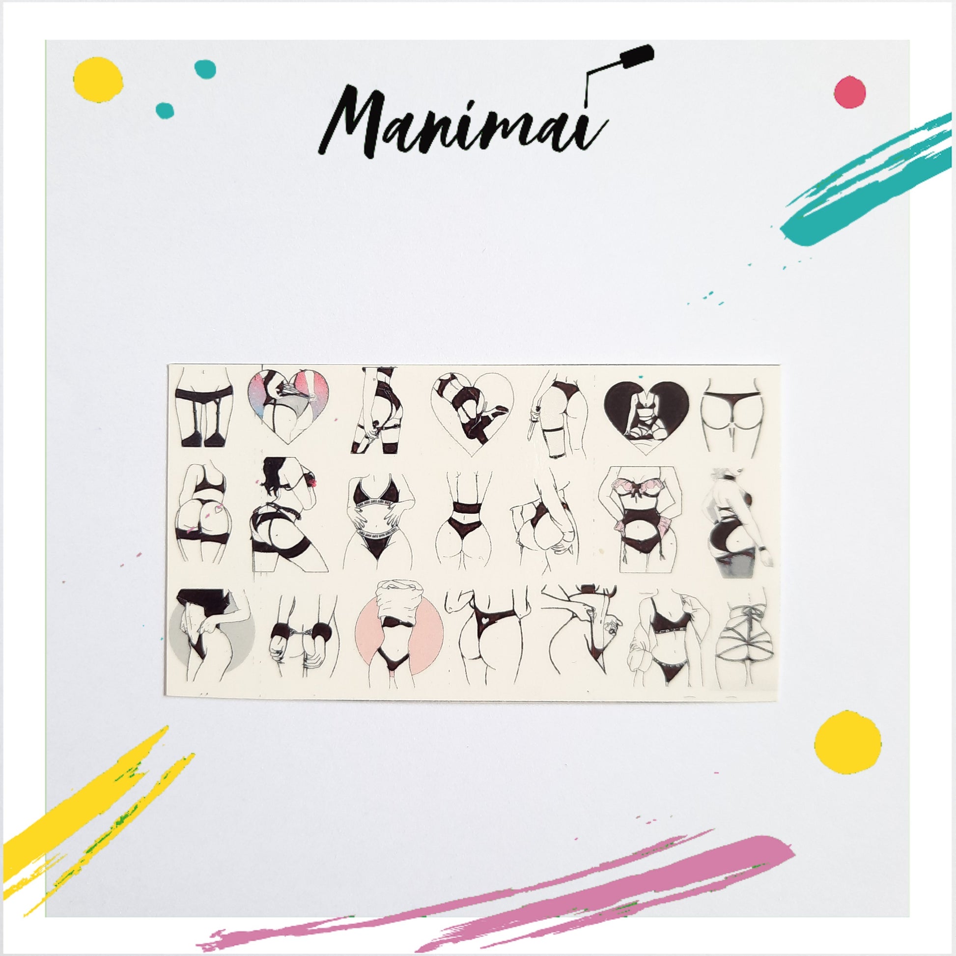 Tatuaje al agua sexy S Miawsticker