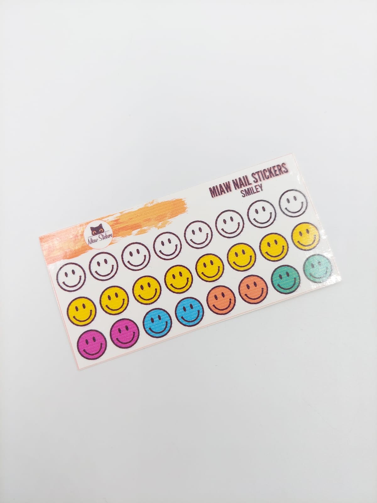 Tatuaje al agua smiley S Miawsticker