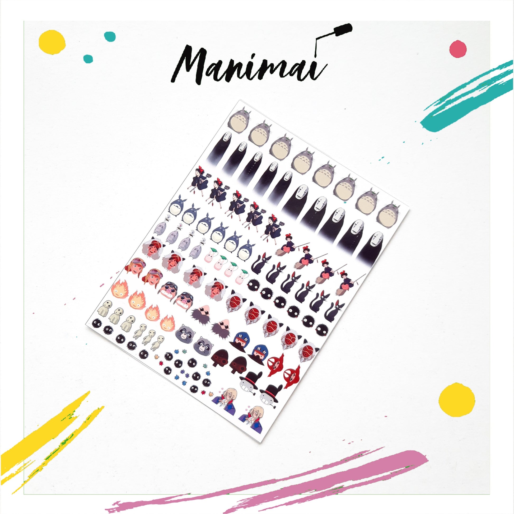 Tatuaje al agua Studio Ghibli L Miawsticker