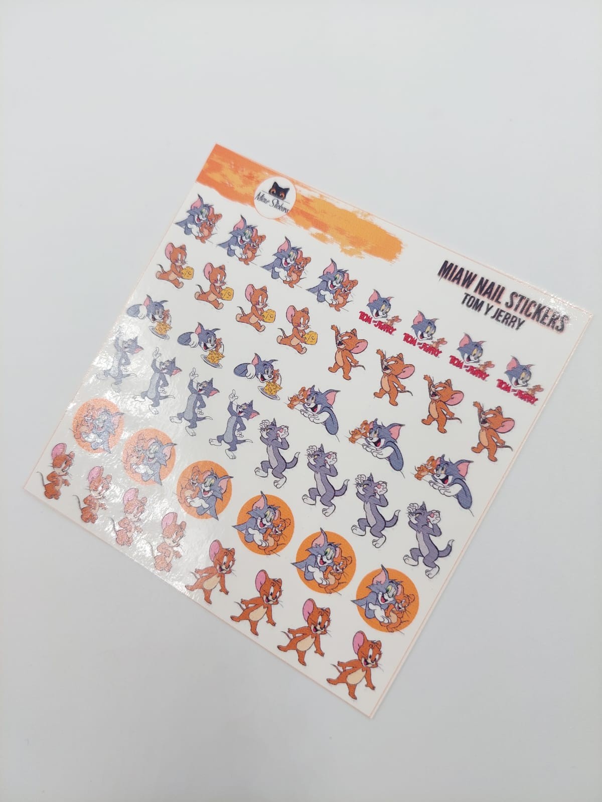 Tatuaje al agua tom y jerry M  Miawsticker