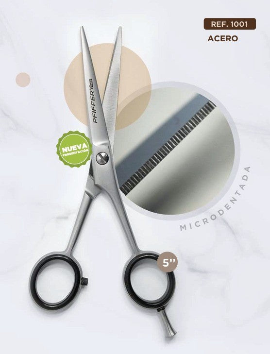 Tijera Microdentada Acero 5.0 Pfiffery