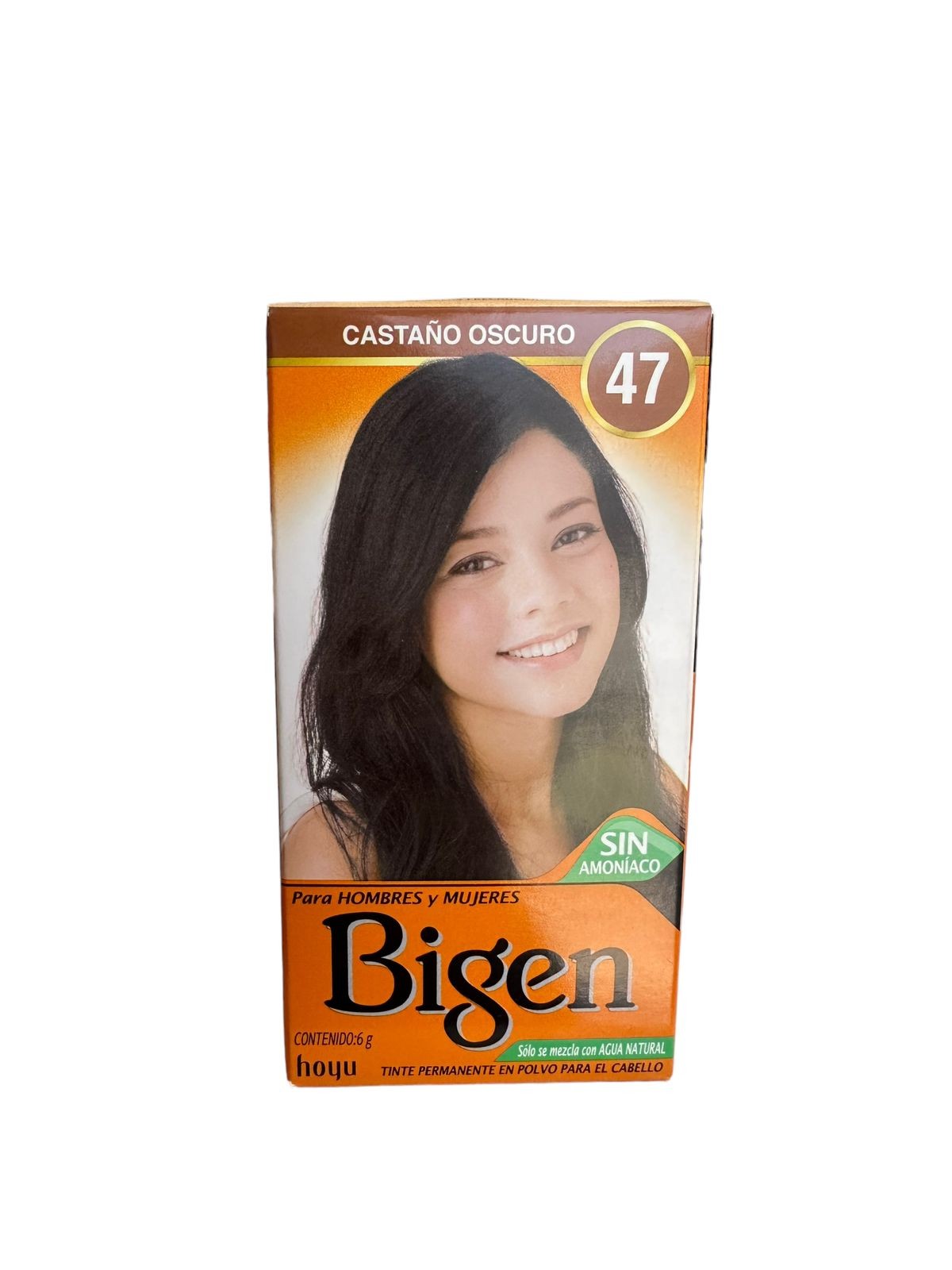 Tinte Permanente En Polvo 47 Castaño Oscuro Bigen