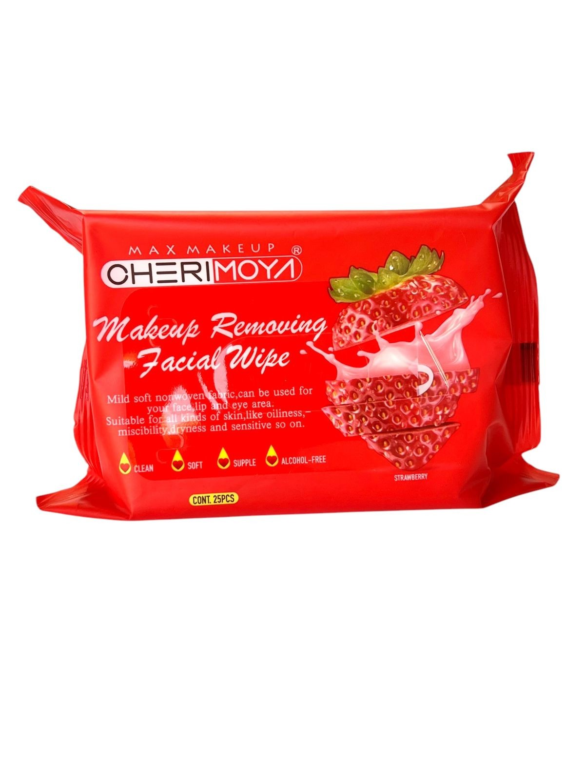 Toallas Desmaquillantes Frutilla 25u Cherimoya
