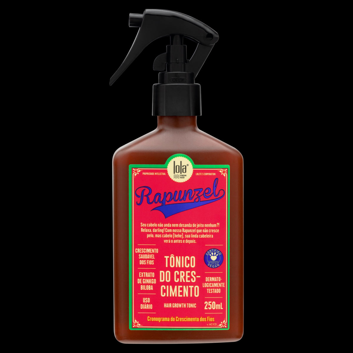 Tonico de Crecimento Rapunzel 250ml Lola Cosmetics