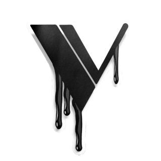 V Drip Black Sticker