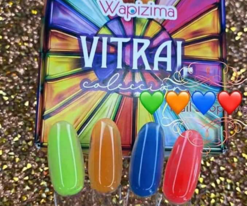 Colección Polimeros Vitral 4ud Wapizima