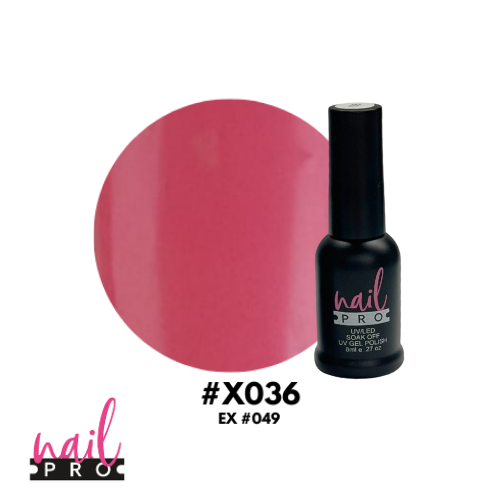 X036 Rosa Intenso 8ml Nail Pro