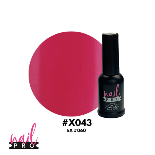 X043 Fucsia Intenso 8ml Nail Pro