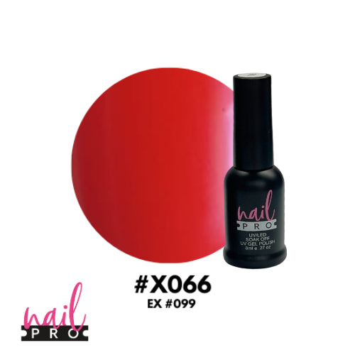 X066 Rojo Intenso 8ml Nail Pro