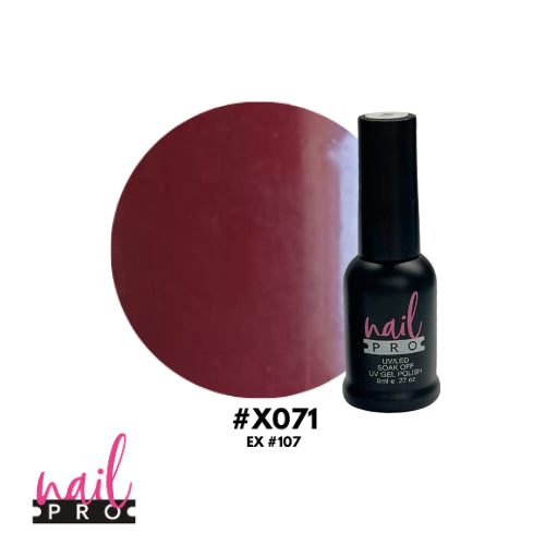X071 Rojo Sangre de Toro 8ml Nail Pro