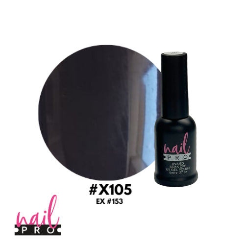 X105 Negro Intenso 8ml Nail Pro