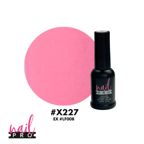 X227 Rosado Barbie intenso 8ml Nail Pro